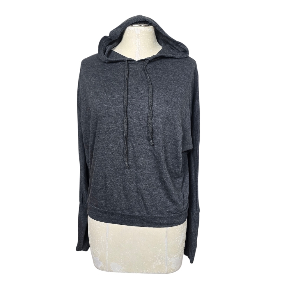 Eye Candy Gray Hooded Lightweight Sweatshirt L